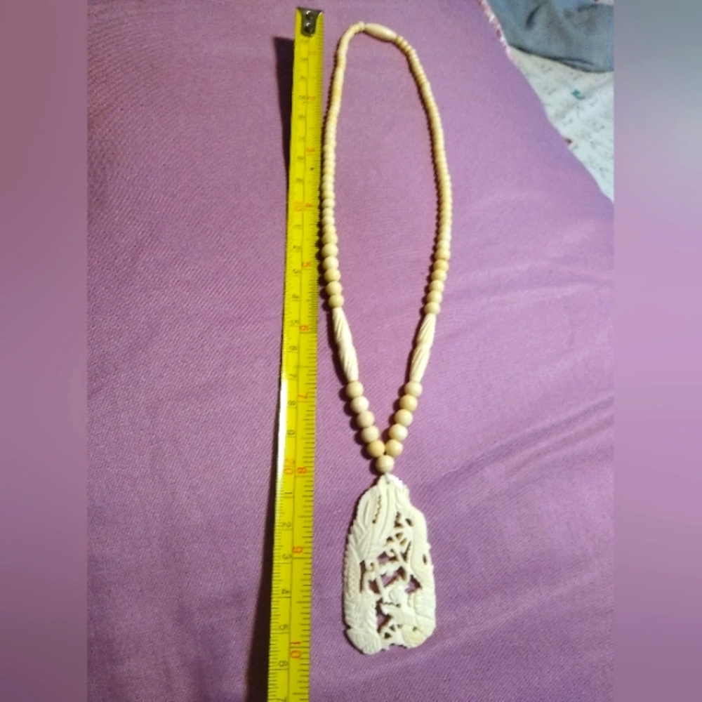 Bone necklace 16"
